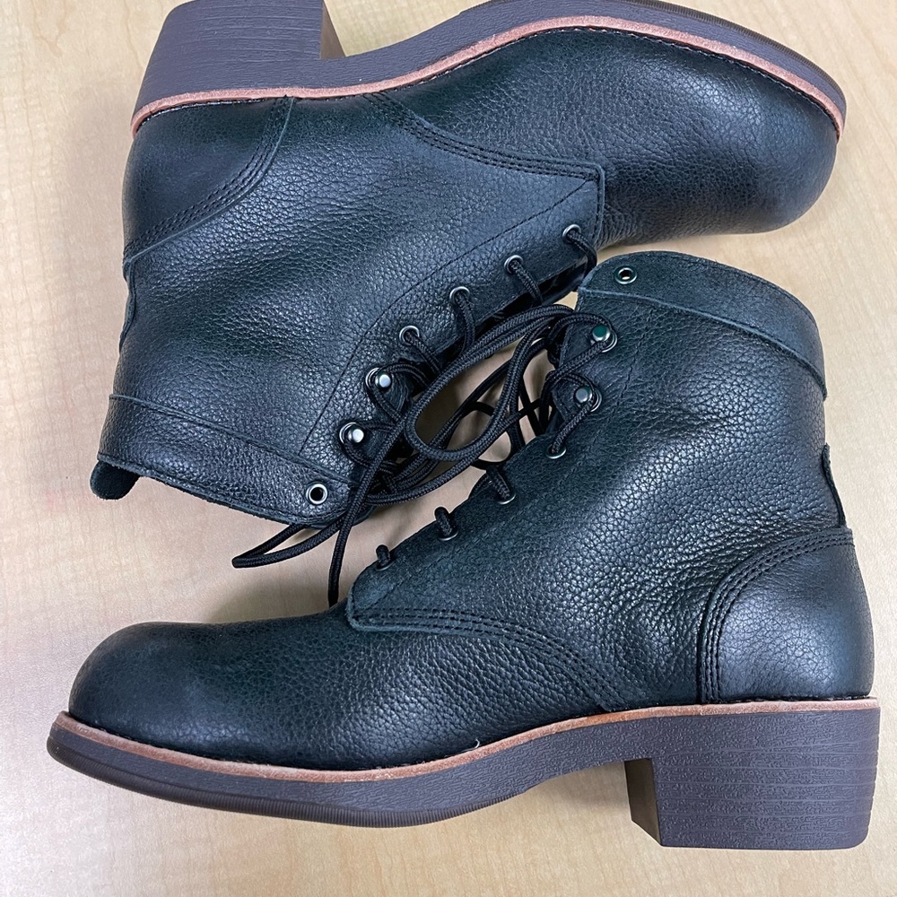 Red Wing Shoes Black Lace Up Boots
